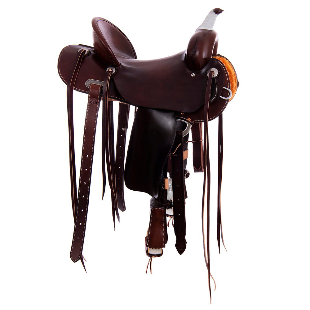 Burns Chocolate SO Trail Saddle - Round - No Tooling - Standard Binding