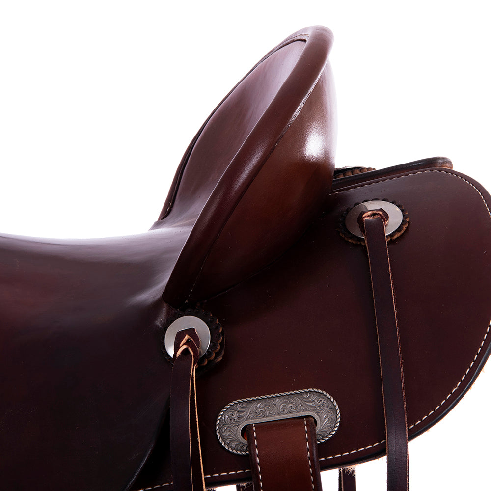 Burns Chocolate SO Trail Saddle - Round - No Tooling - Standard Binding