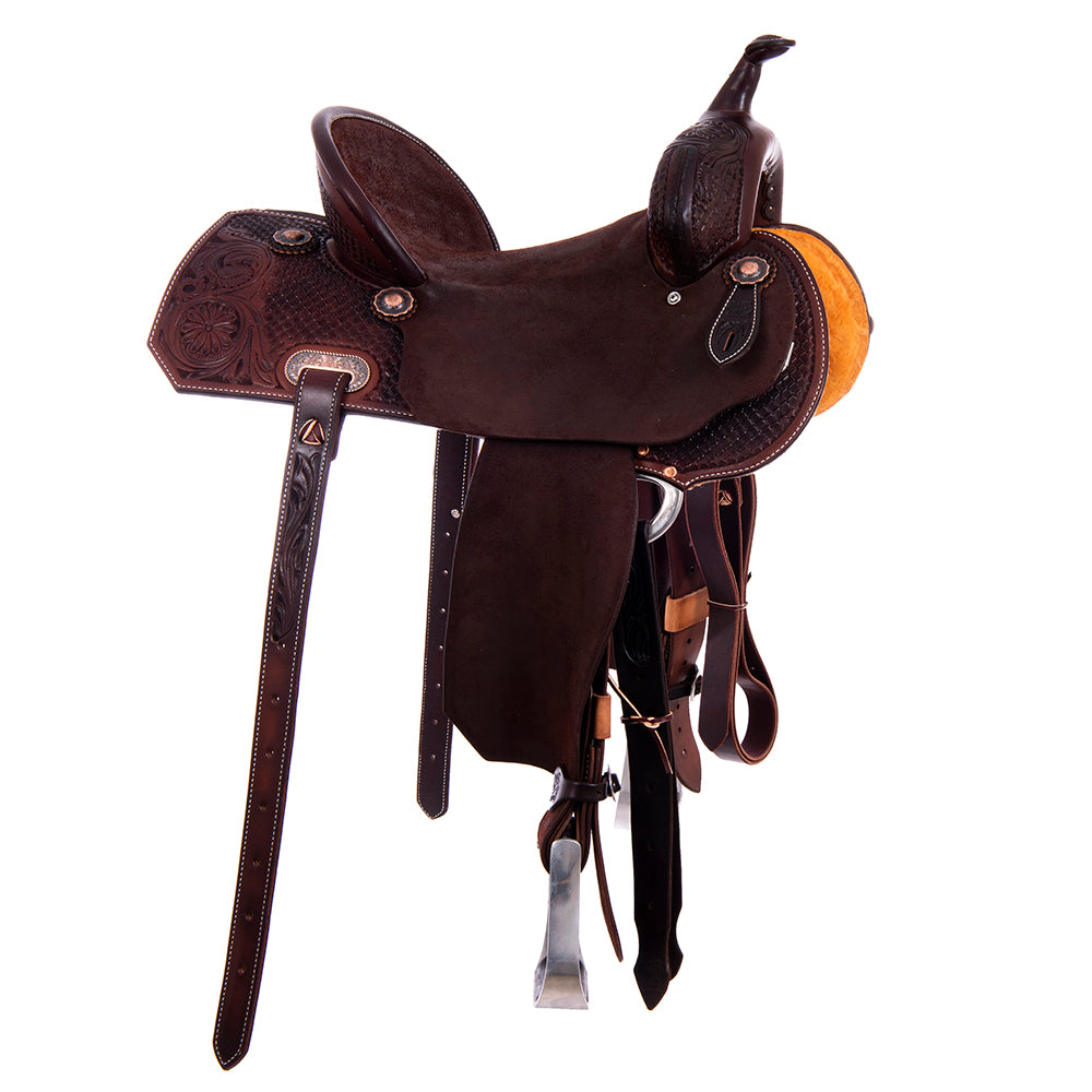 1/2 Chocolate SO/RO Barrel Saddle Notched 1/2 Waffle Julya