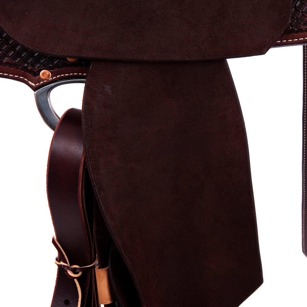 1/2 Chocolate SO/RO Barrel Saddle Notched 1/2 Waffle Julya