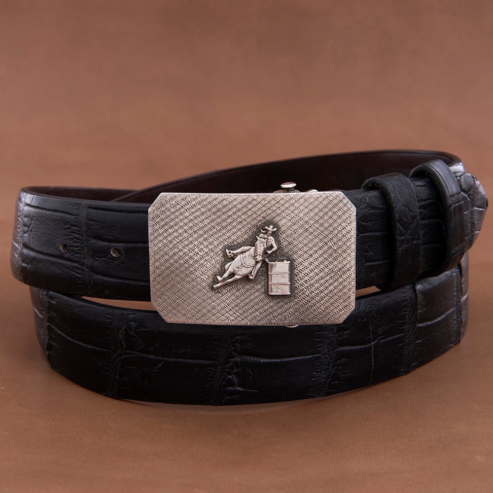 SST MESA HEAVY MATTE BUCKLE W/ BARREL RACER