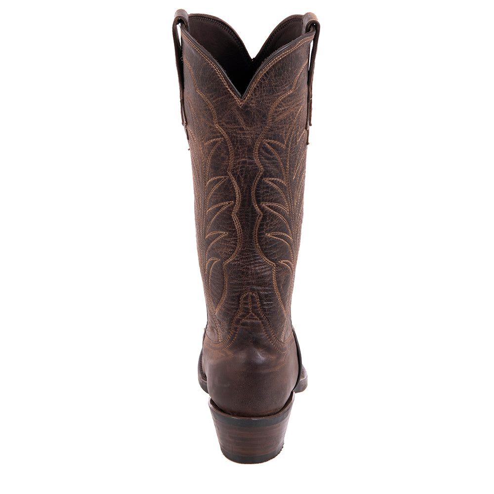 Ladies Cowboy 13-2 Tobac Goat Winn Stitch Toe Bug Mini Vibram