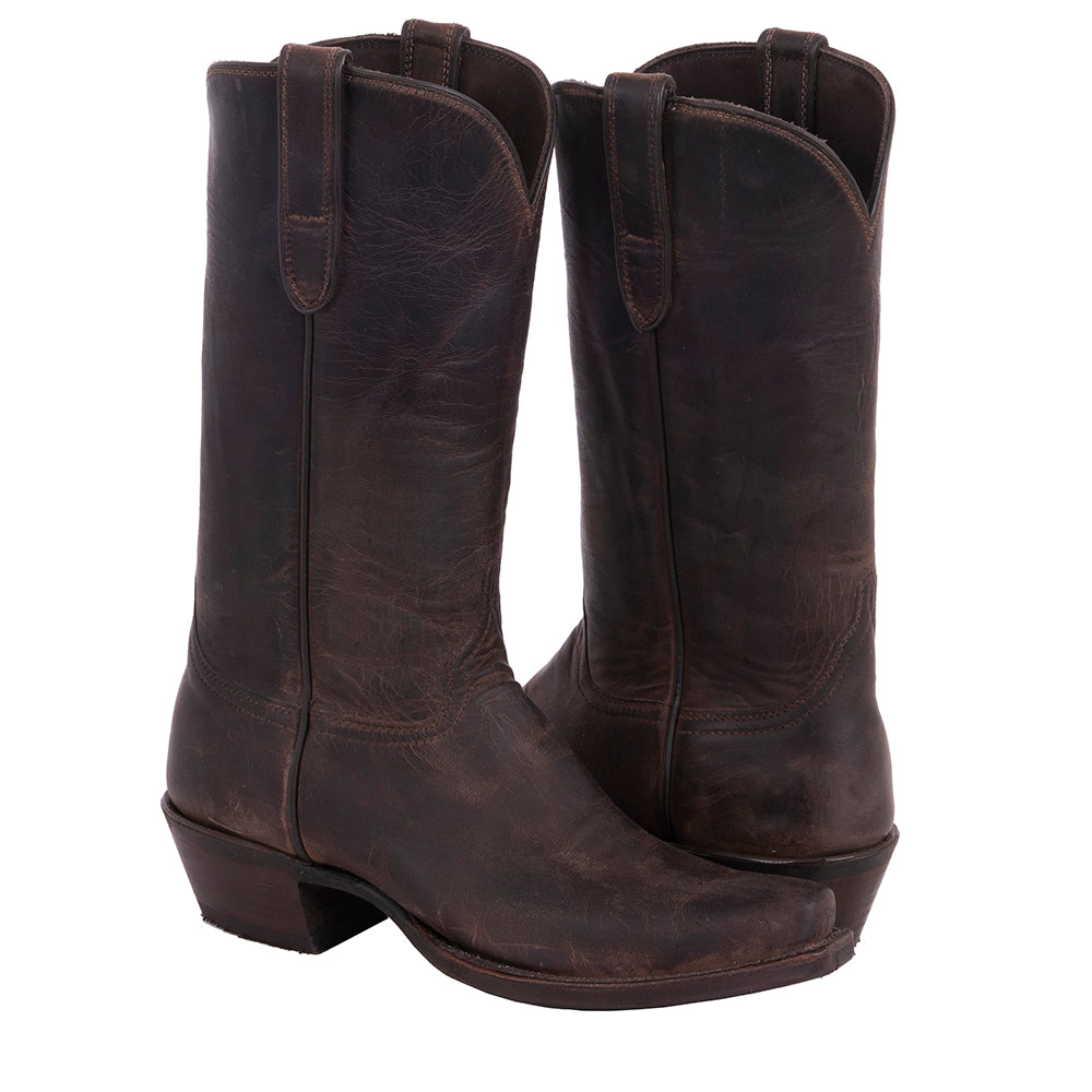 Ladies Cowboy 12" Tobac Goat Mini Vibram Sole