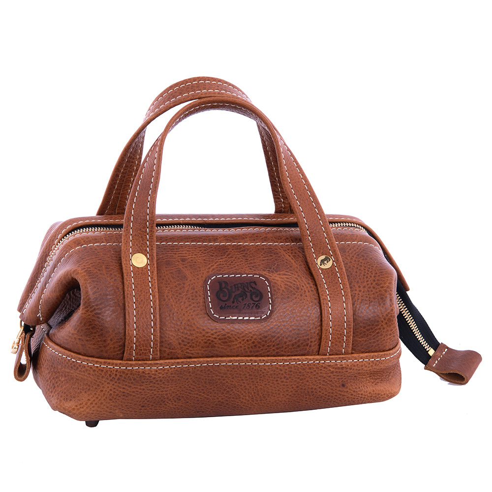 BURNS SHAVE KIT IN SADDLE TAN