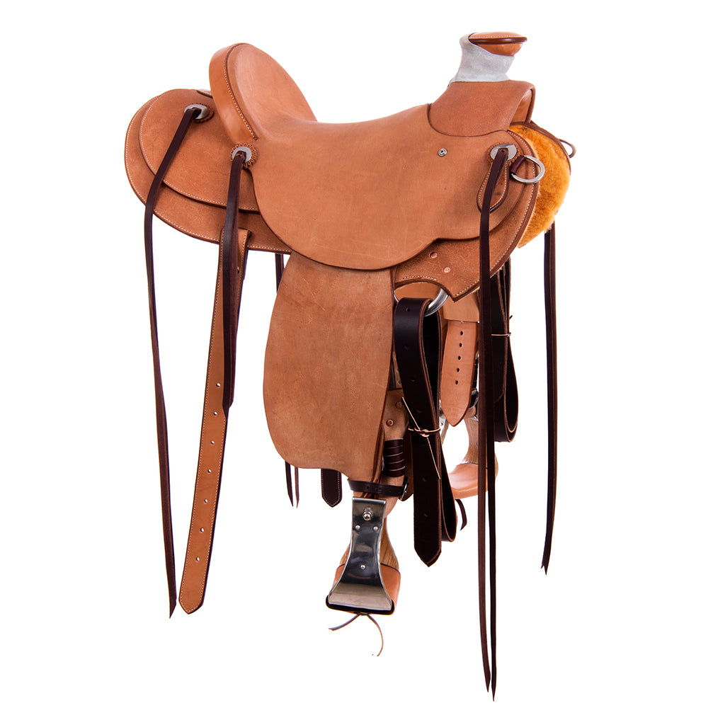 Russet RO Ranch Saddle- Kidney Bean- No Tooling- Cheyenne- Hard Seat