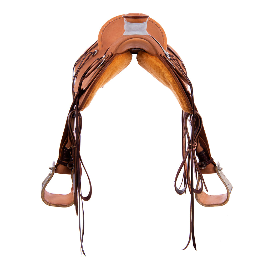 Russet RO Ranch Saddle- Kidney Bean- No Tooling- Standard Binding- Hard Seat