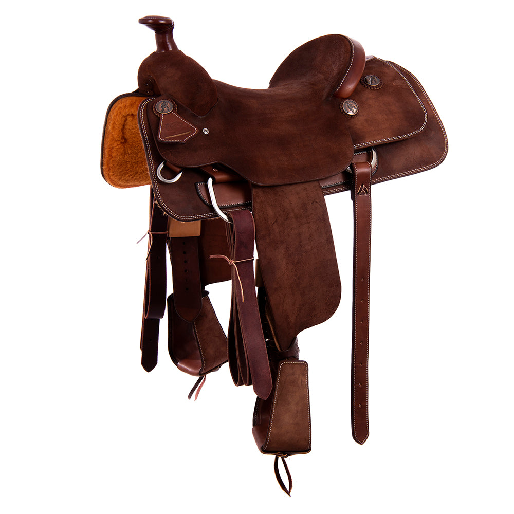 Burns Chocolate RO Rope Saddle - Conventional - No Tooling