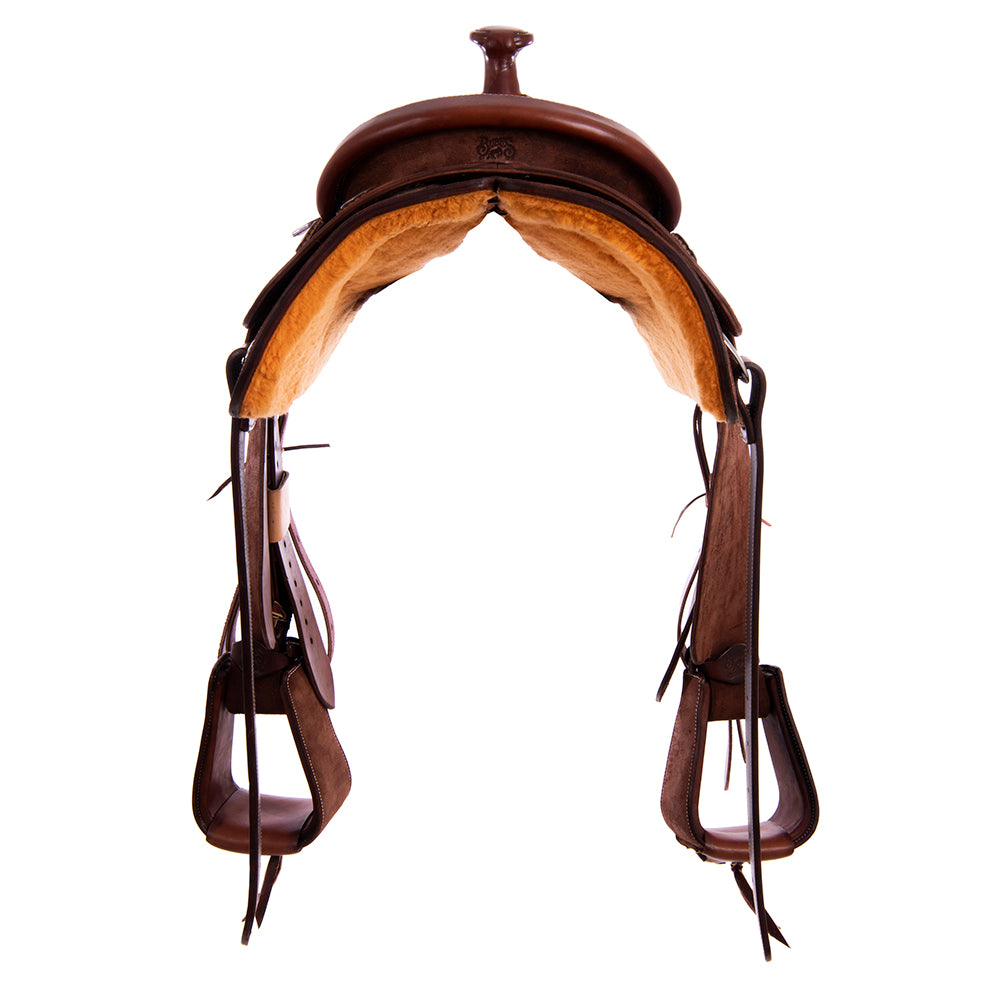 Burns Chocolate RO Rope Saddle - Conventional - No Tooling
