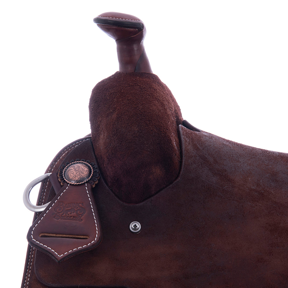 Burns Rope Saddle Chocolate RO - Semi Square - No Tooling - Standard - Single Skirt