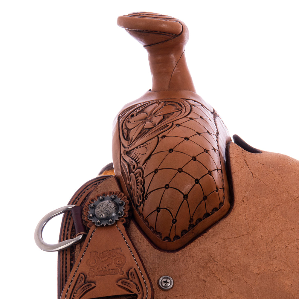 Burns 3/4 Russet SO 1/4 Antique Russet RO - Conventional - Geo/Floral with Old World Cross/DDaisy -