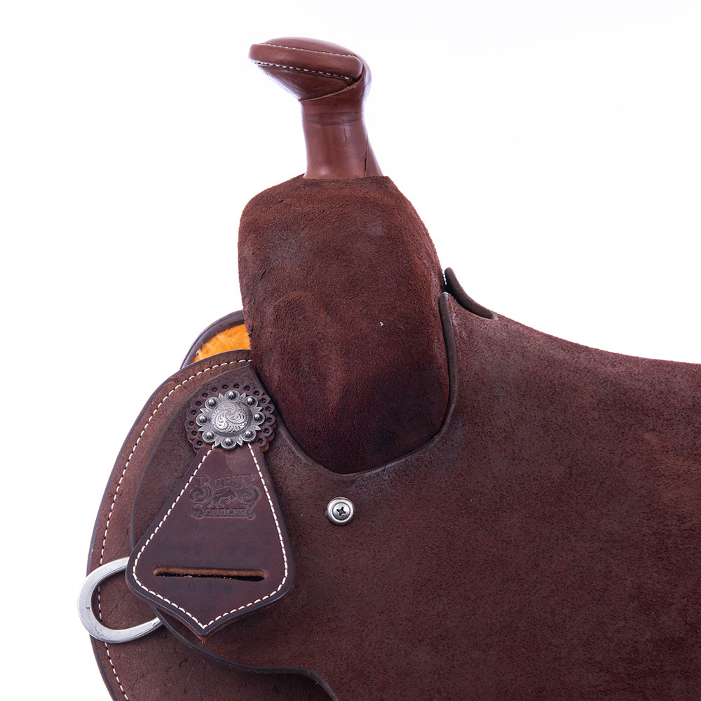 CHOCOLATE RO LIGHTWEIGHT VERSATILITY SADDLE- ROUND- SINGLE INSKIRT- CHEYENNE- HARD SEAT