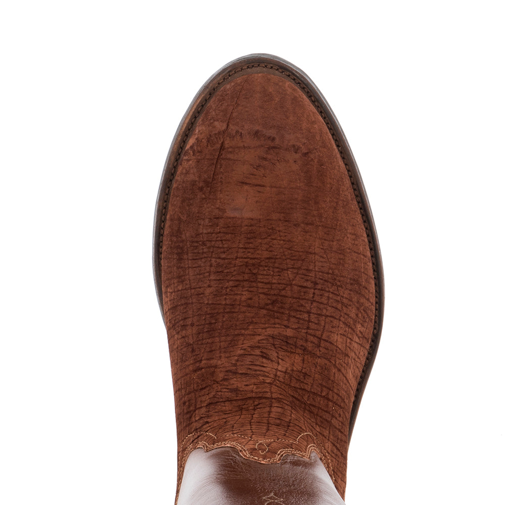 MEN'S RUST HIPPO ROPER COWBOY BOOT