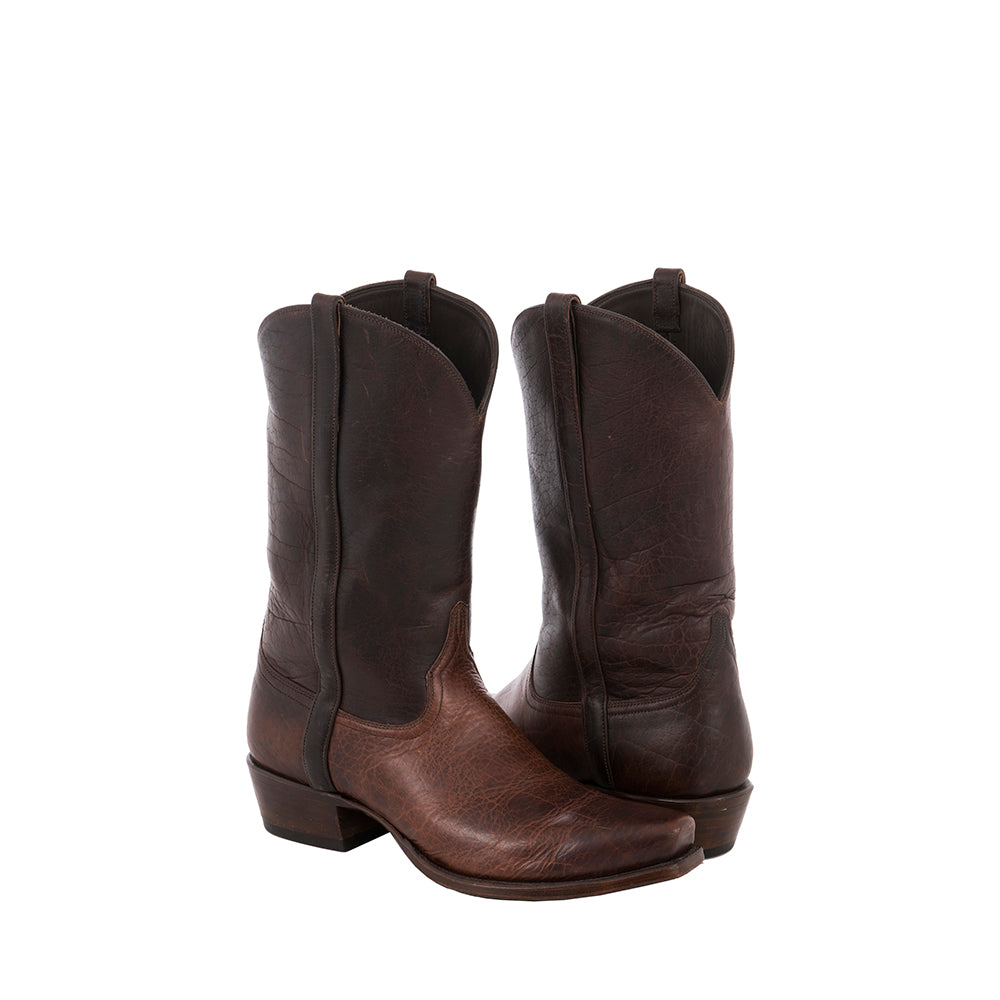 Men's Mocha Bison Cowboy Boot