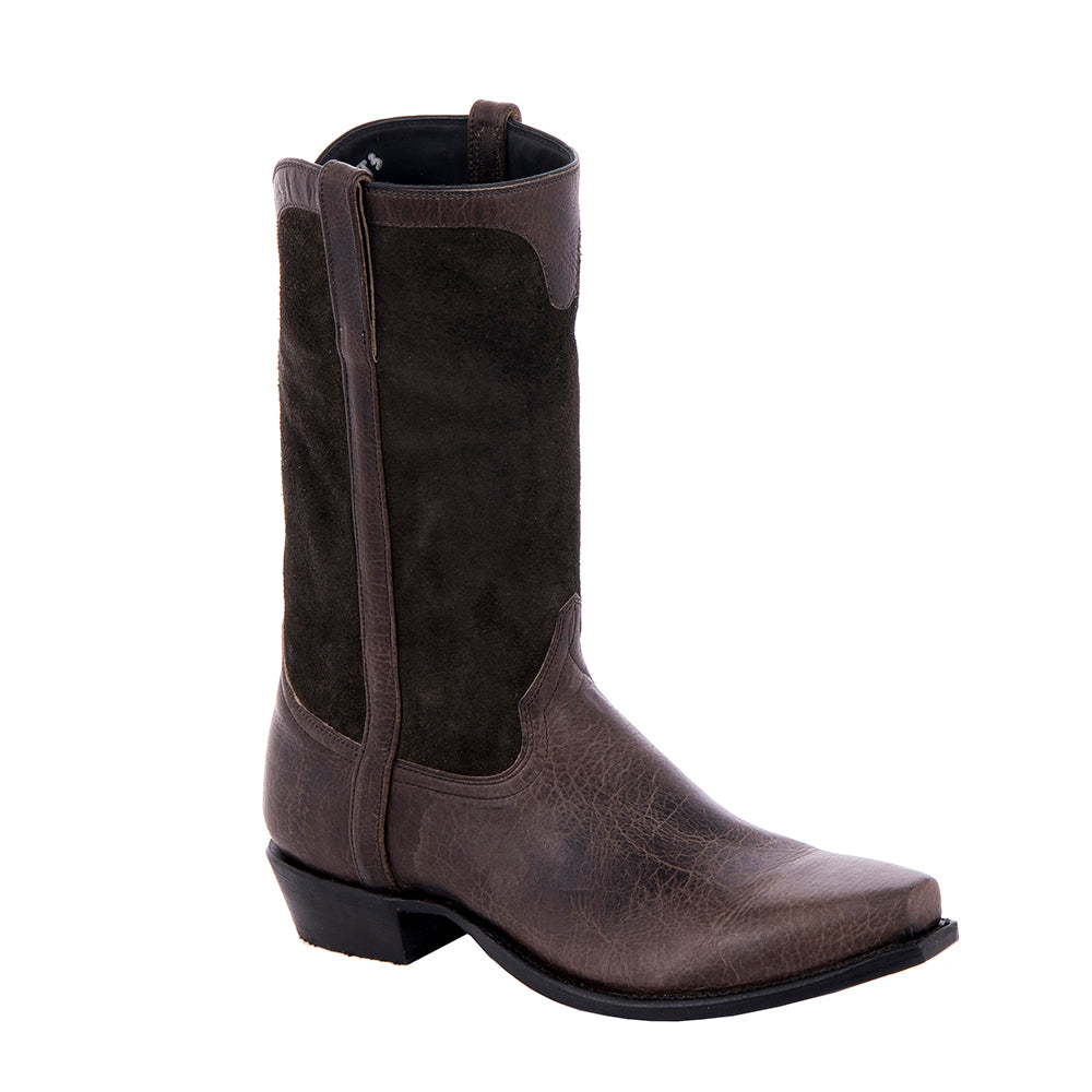 Men's Henry Bison Grey Cowboy Boot w/ Covered Side Seam