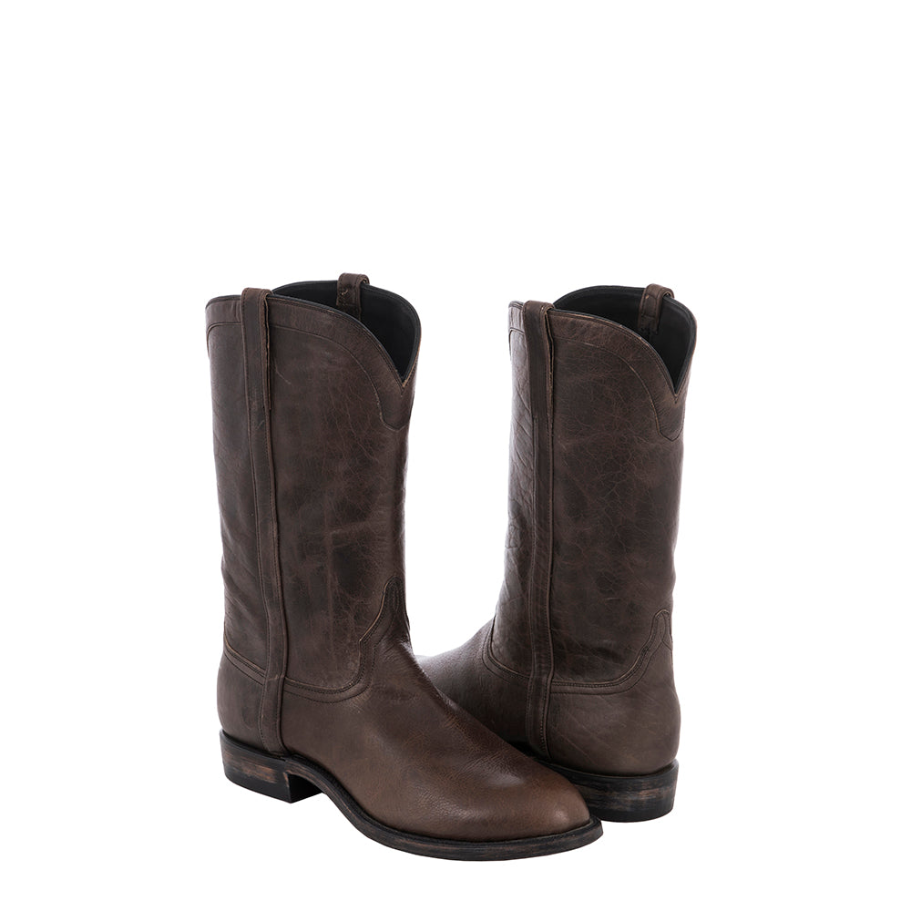 Men's Grey All Over Bison Roper