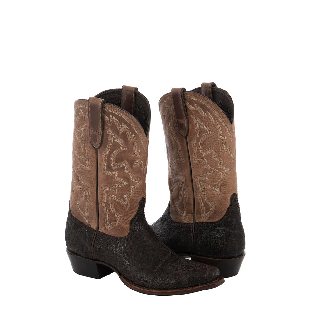 Men's Nicotine Elephant Cowboy Boot Natural Horween