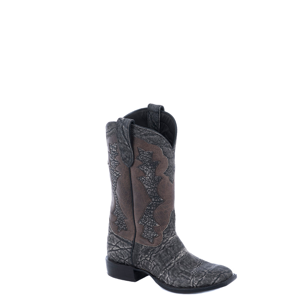 LADIES GREY ELEPHANT/GREY ELEPHANT INLAY COWBOY BOOT