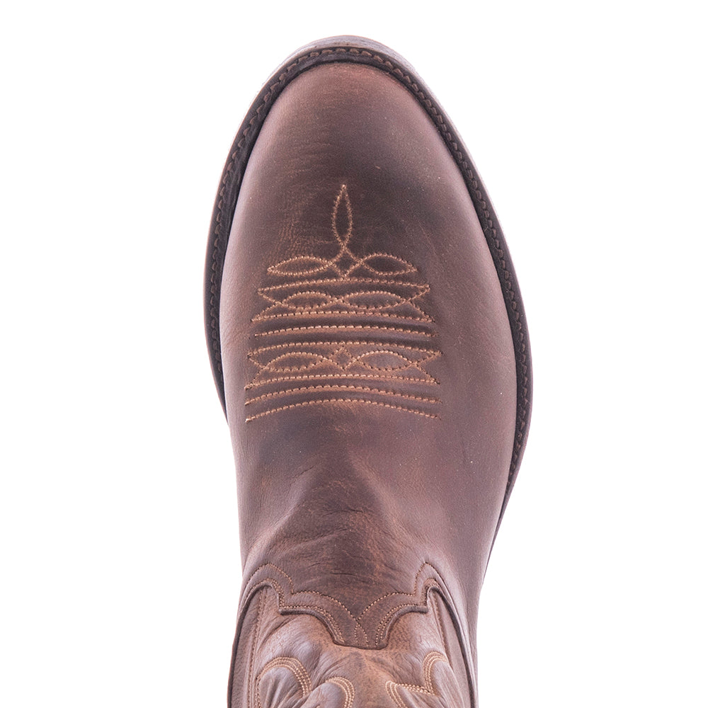 Ladies Cowboy 13-2 Tobac Goat Winn Stitch Toe Bug