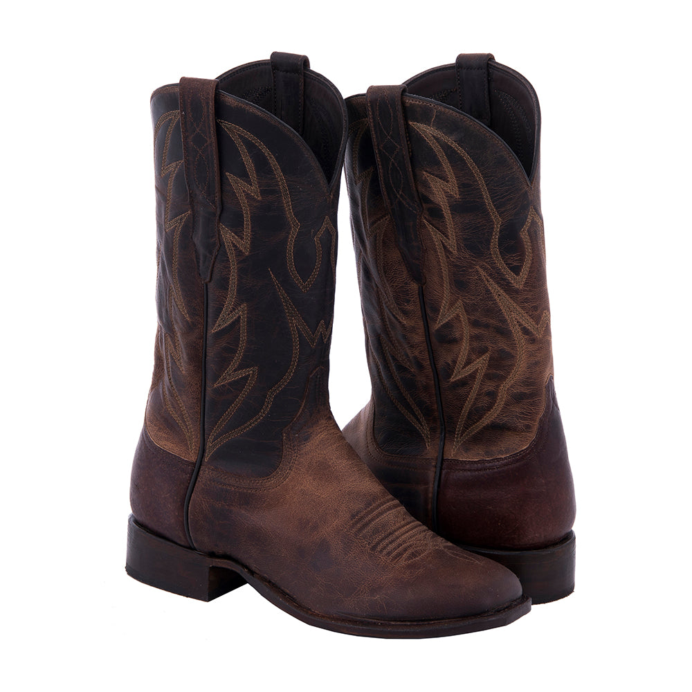 Men's Canella Goat w/ Crown Stitch Cowboy Boot Toe Bug