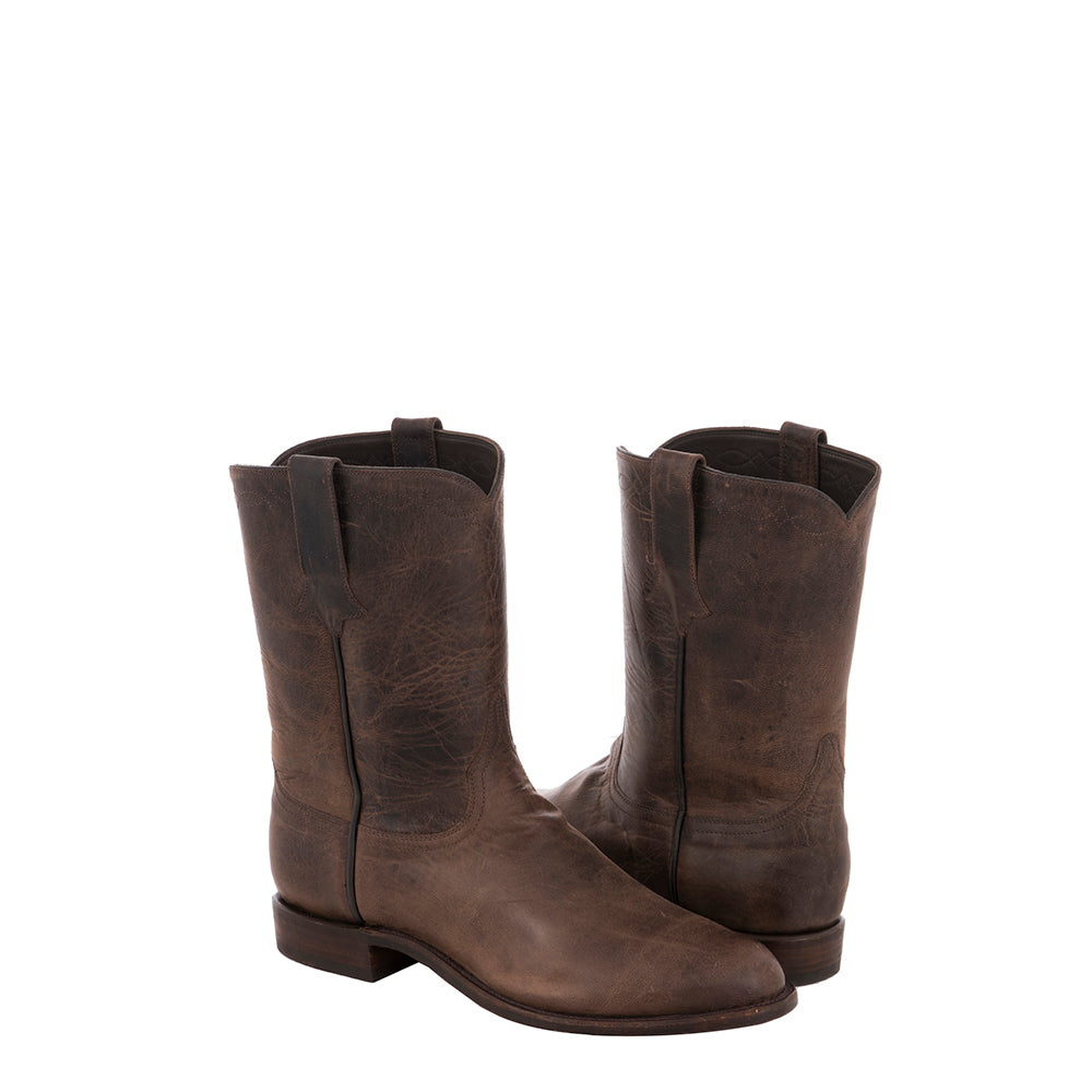 Men's 10" Roper Tobac Goat Wrangler Stitch
