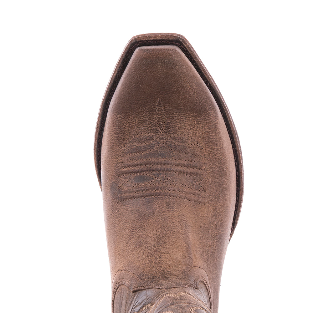 Men's Tobac Cowboy Boot w/ Stitched Top