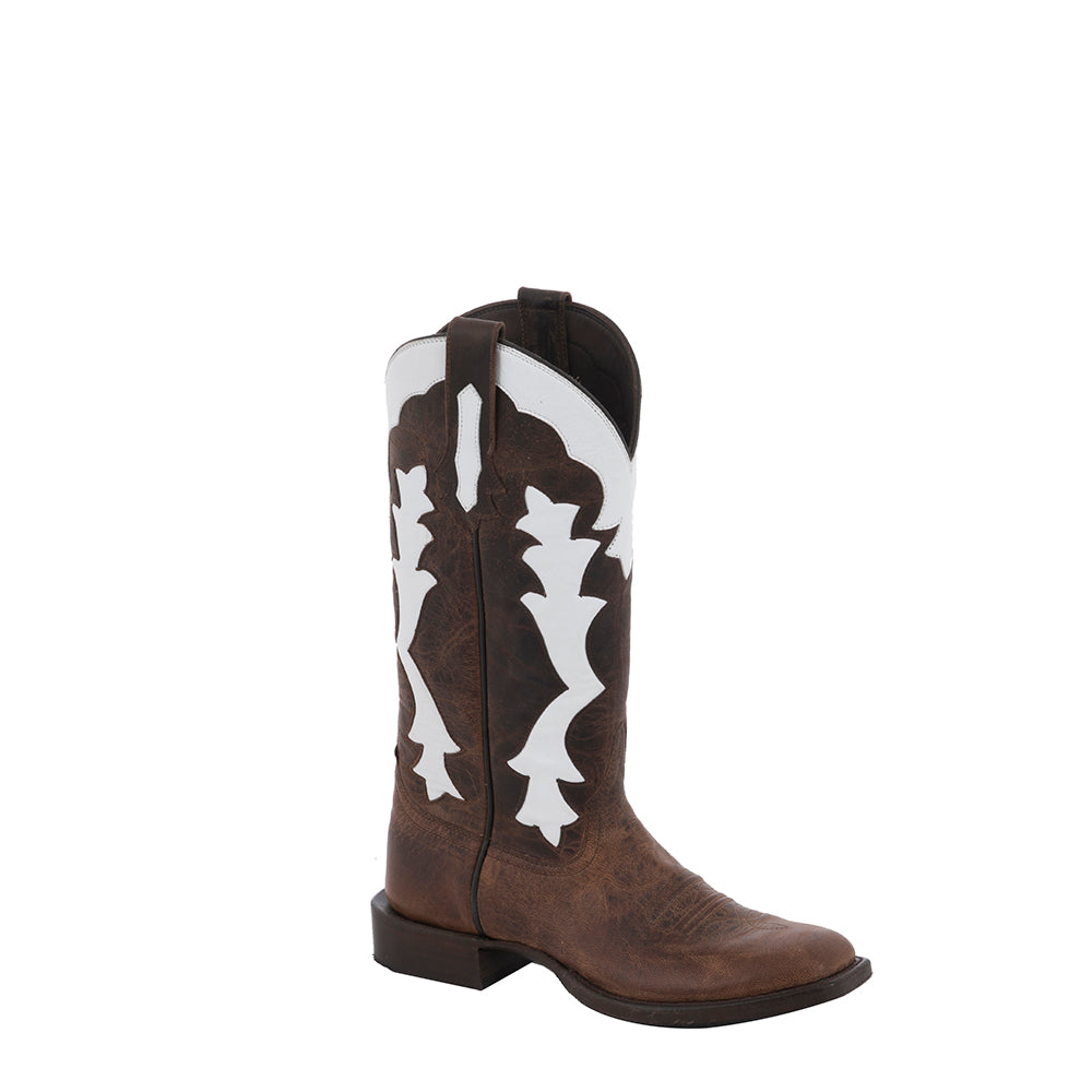 LADIES 13" COWBOY CANELLA GOAT GP INLAY SOLE SAVER