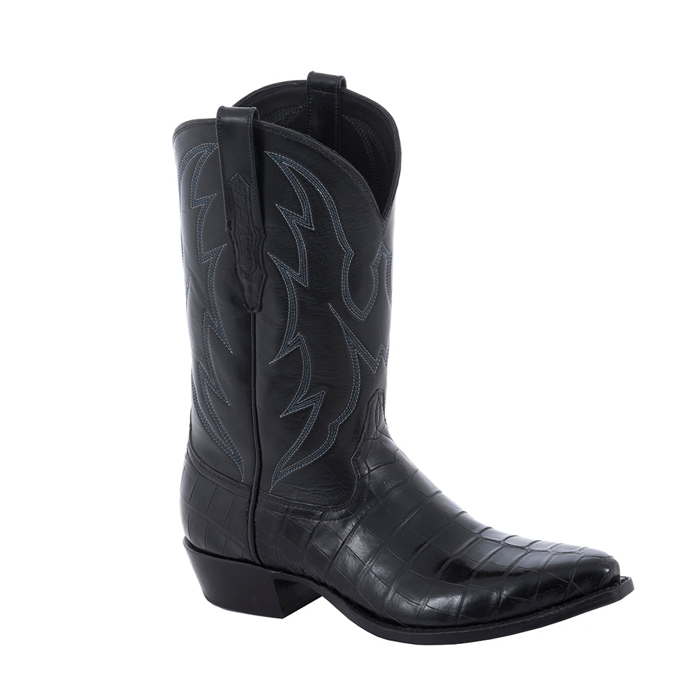 Men's Cowboy BK Gator Anl Crown Stitch