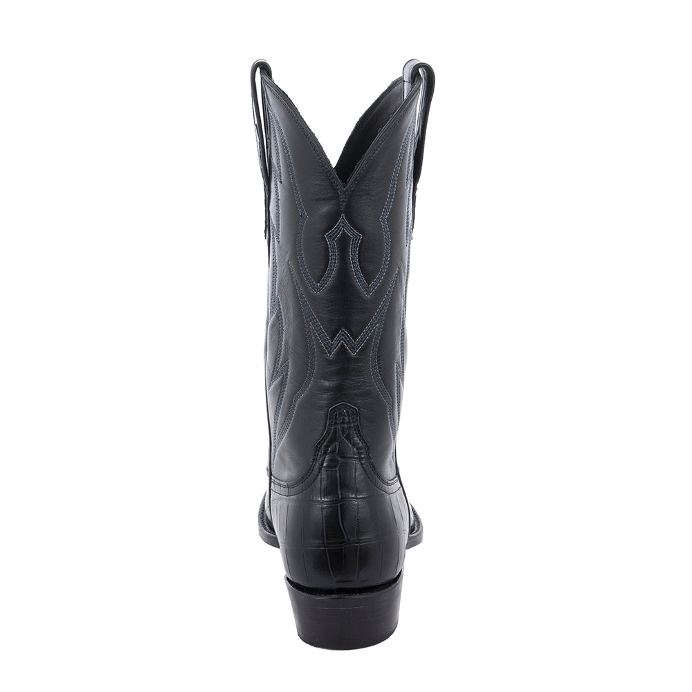 Men's Cowboy BK Gator Anl Crown Stitch