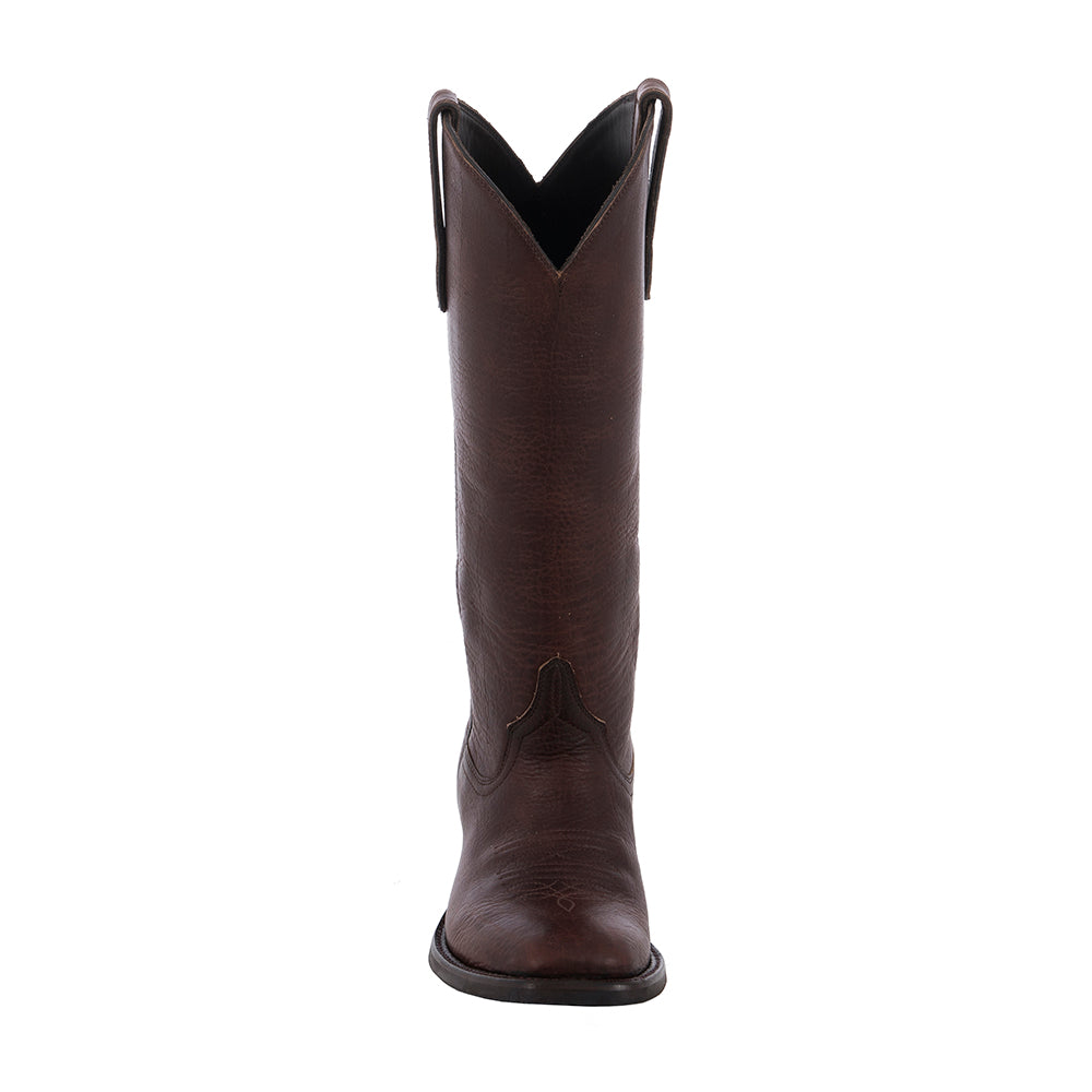 LADIES 15" COWBOY MOCHA BISON ALL OVER