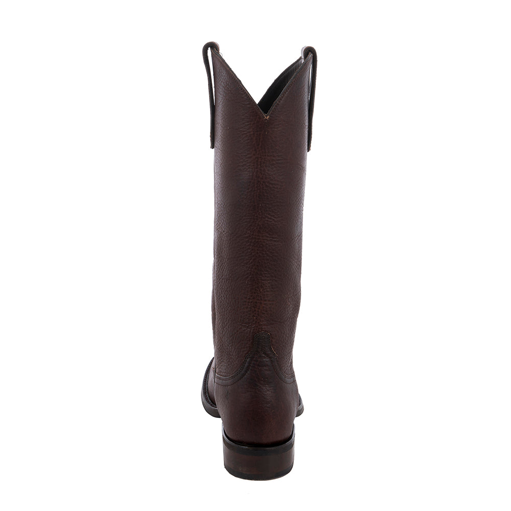 LADIES 15" COWBOY MOCHA BISON ALL OVER