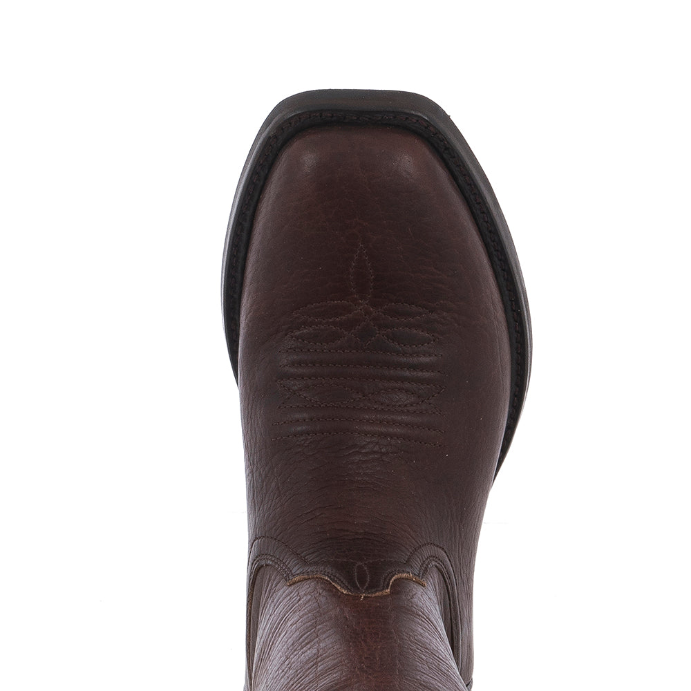 LADIES 15" COWBOY MOCHA BISON ALL OVER