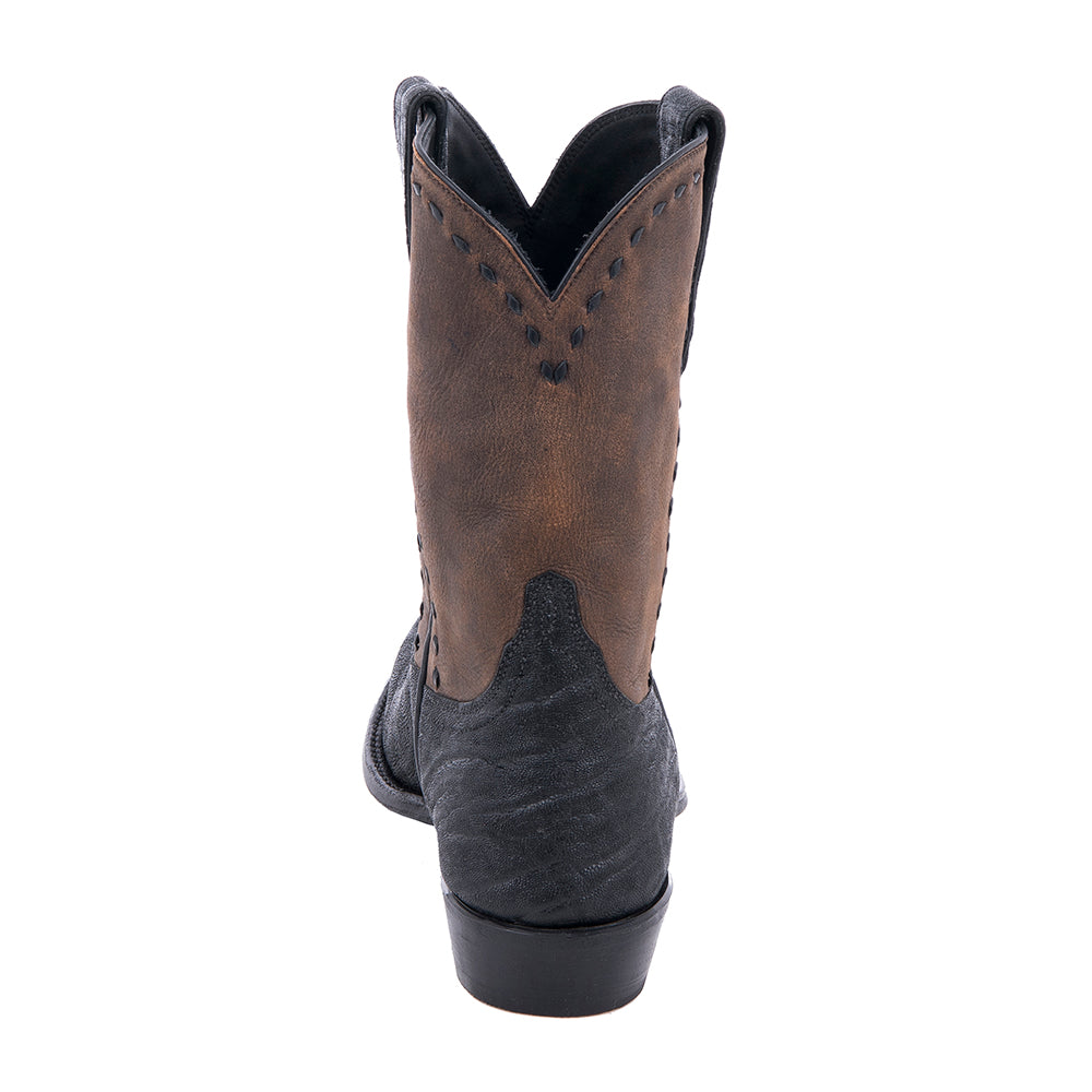 Men's 10" Cowboy Black Elephant Brn Black Buckstitch