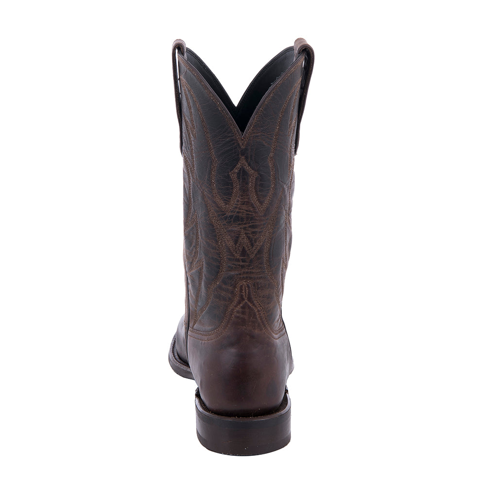 Mens Roper 12" Tobac Goat Crown Stitch