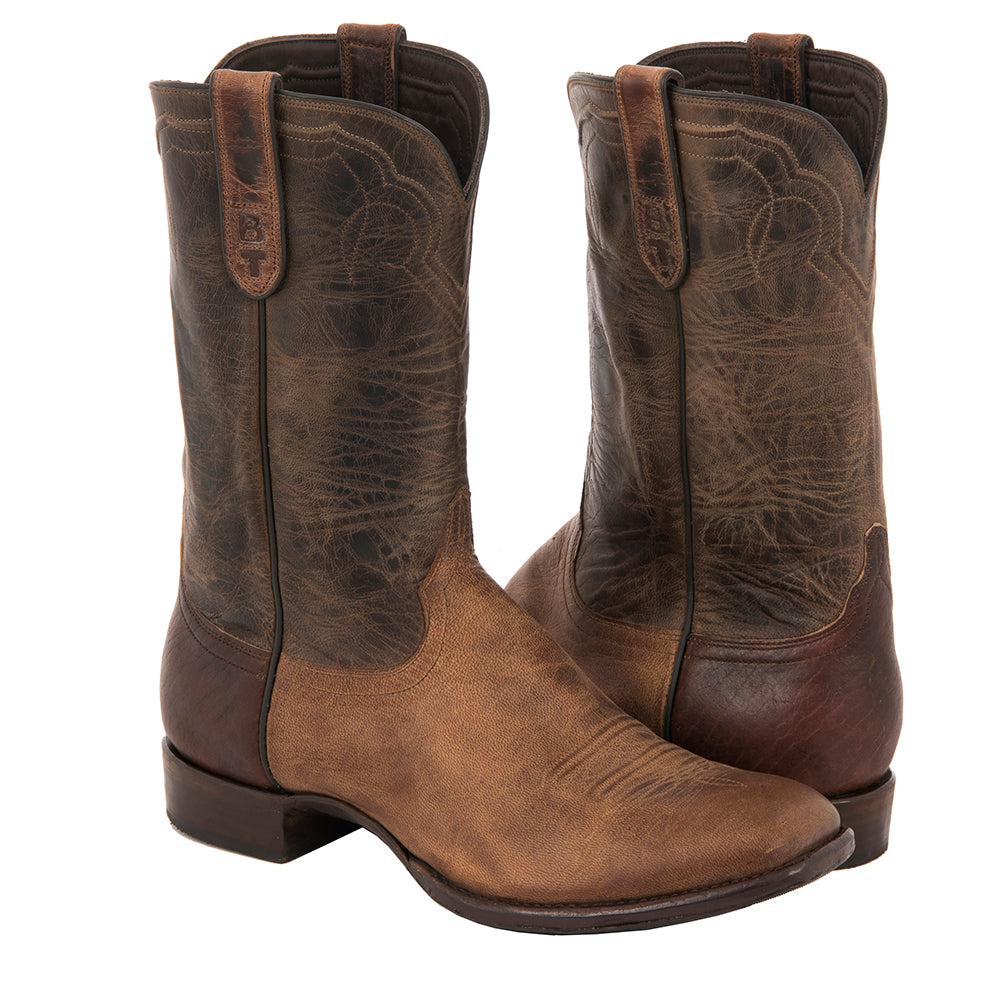 Men's Cowboy Canella Goat Arrow Stitch Tobac Goat Upper