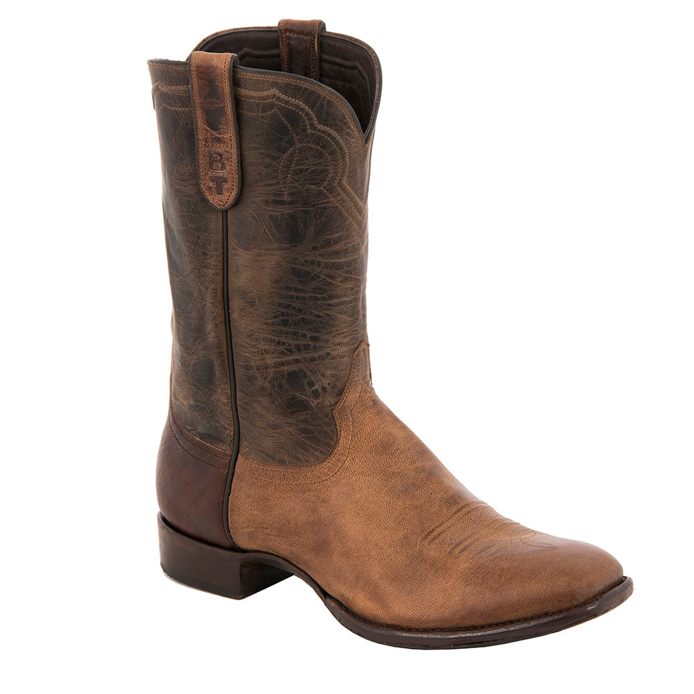 Men's Cowboy Canella Goat Arrow Stitch Tobac Goat Upper