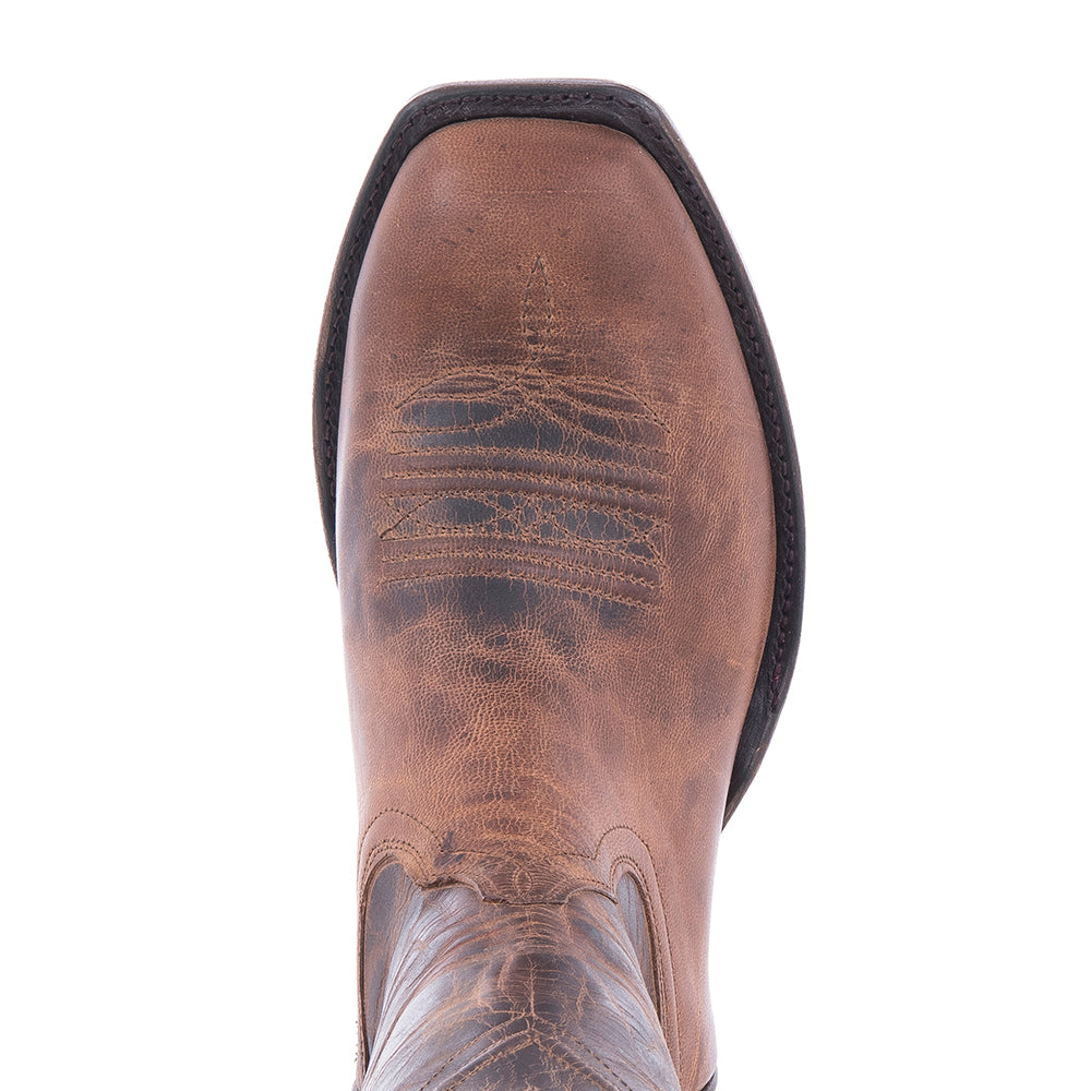 Men's Cowboy Canella Goat Arrow Stitch Tobac Goat Upper