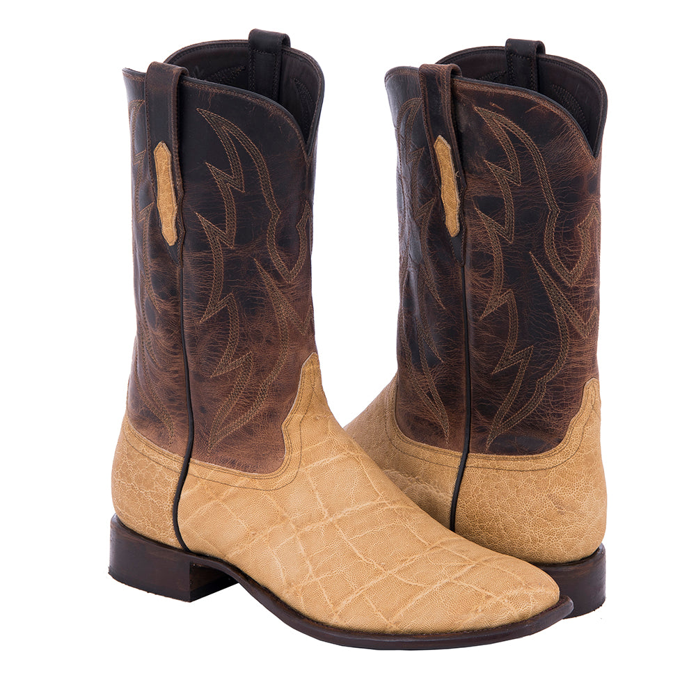 Men's Cowboy 12" Sand Elephant Canella Goat Crown
