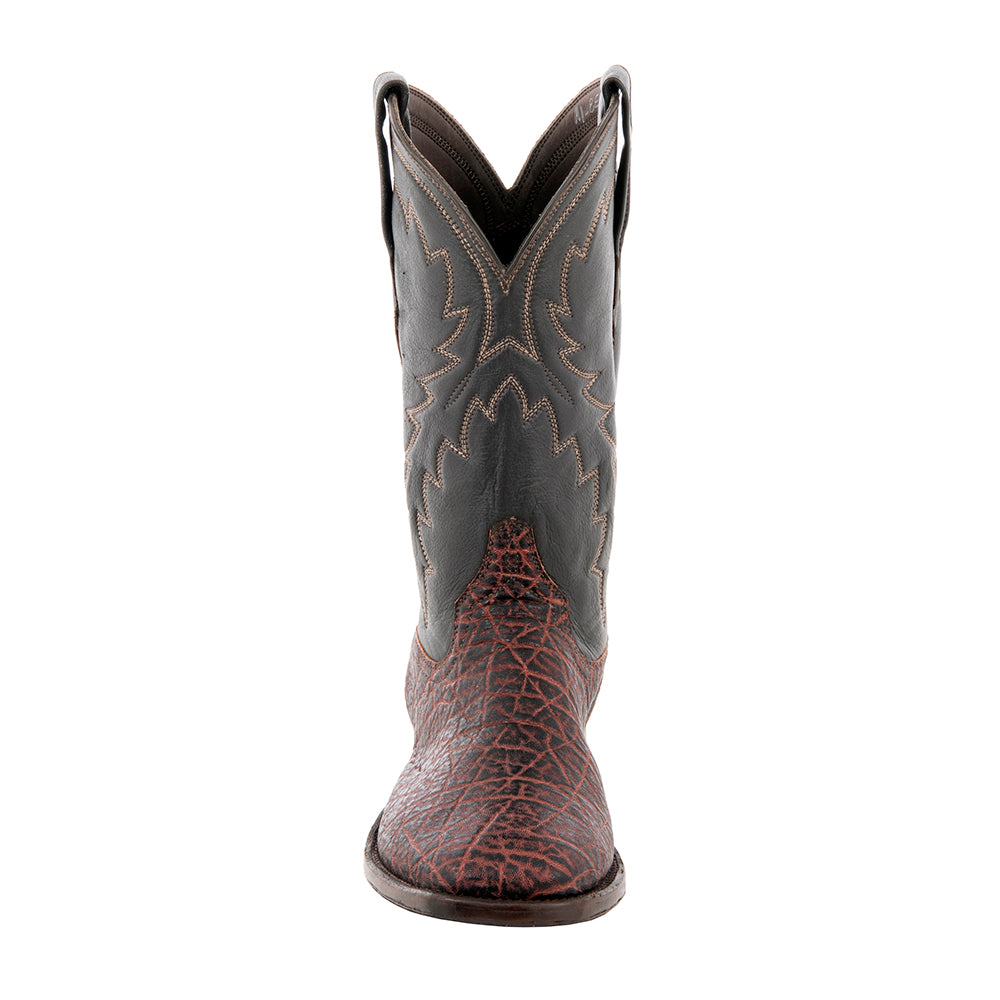 Men's 12" Cowboy Vintage Bark Elephant CH Aniline Stitched Top