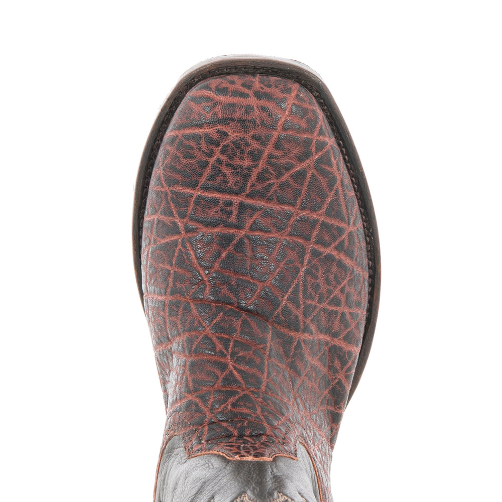 Men's 12" Cowboy Vintage Bark Elephant CH Aniline Stitched Top