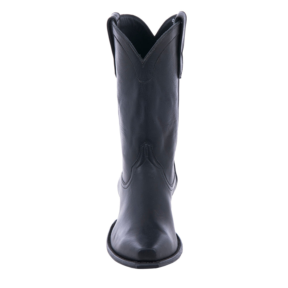 Men's 12" Cowboy Black Aniline Black