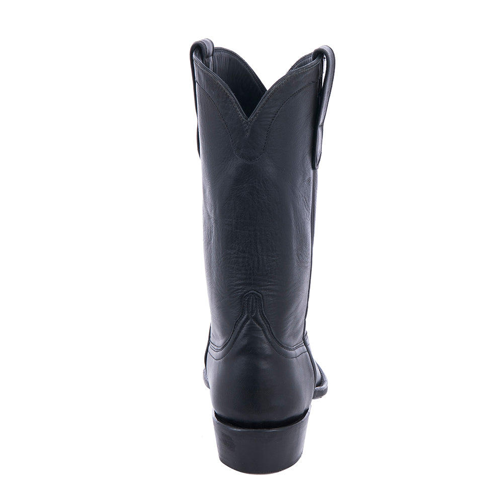 Men's 12" Cowboy Black Aniline Black