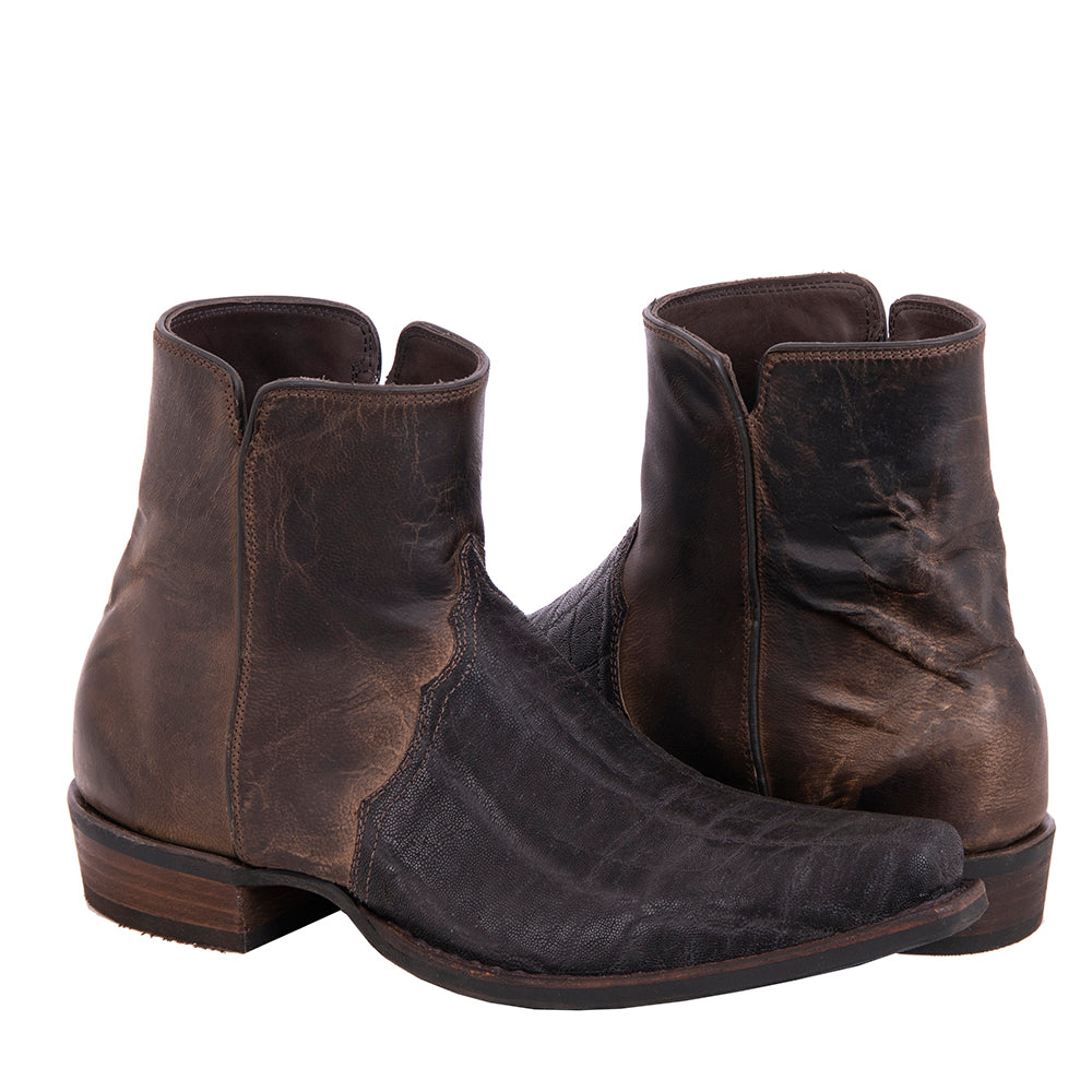 Men’s Nicotine Elephant Short Zip Boots with Mini Vibram Sole