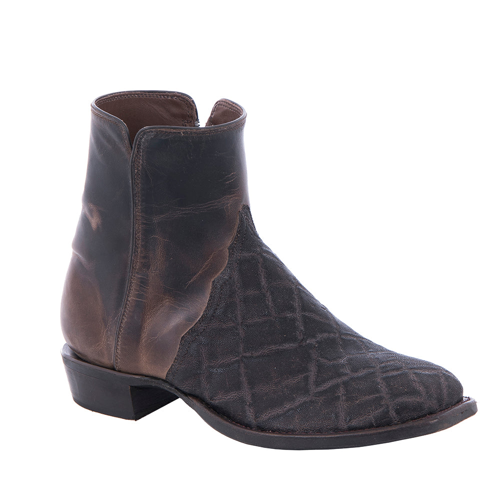 Men's Short Zip Nicotine Elephant Mini Vibram Sole