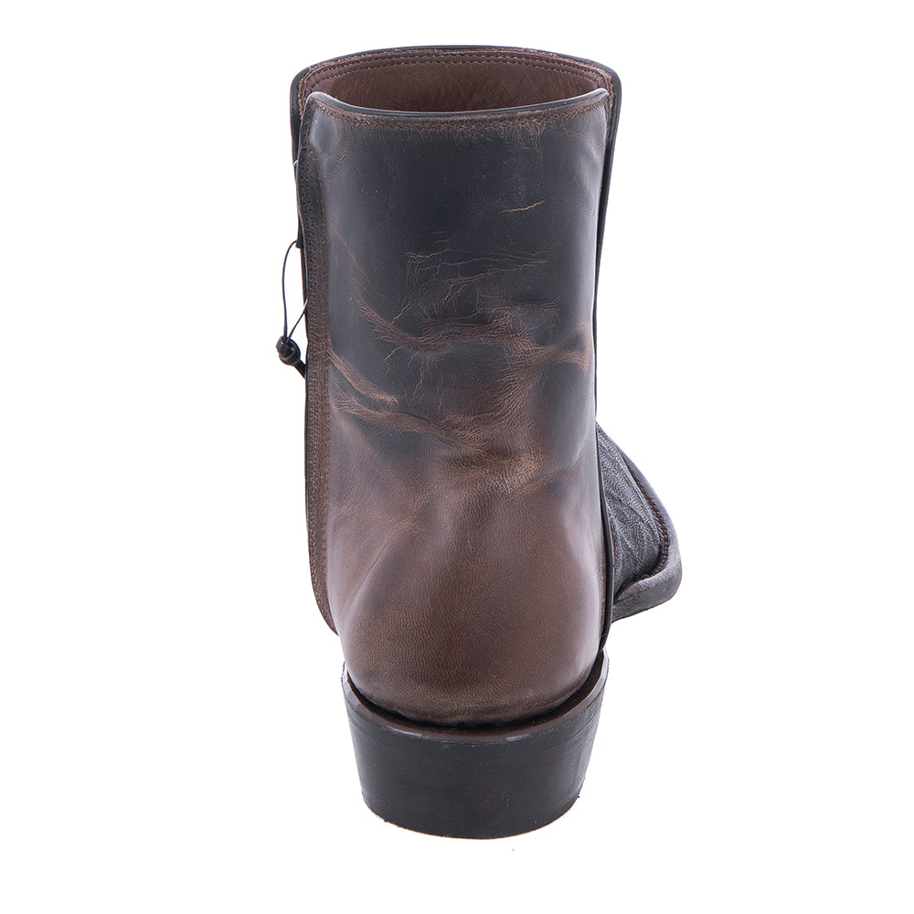 Men's Short Zip Nicotine Elephant Mini Vibram Sole