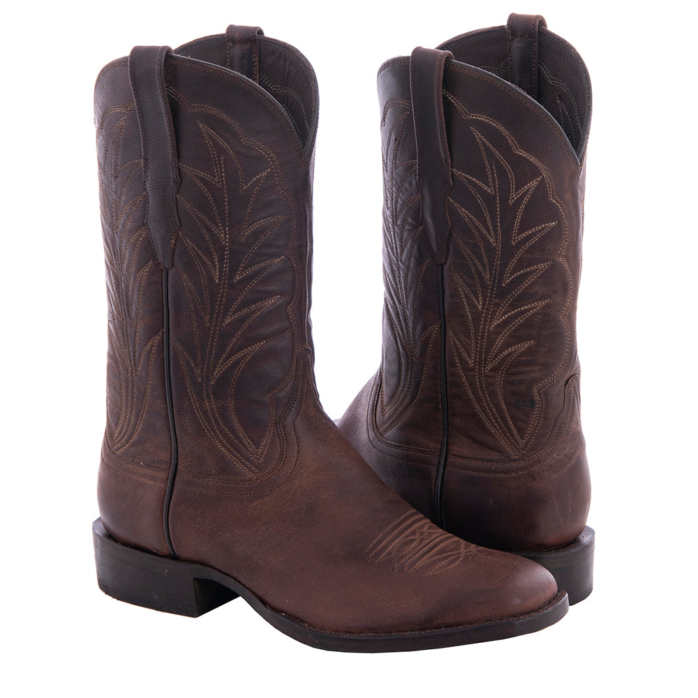 Men's Cowboy 12-2.5 Canella Goat Winn Stitch Toe Bug Spur Lip