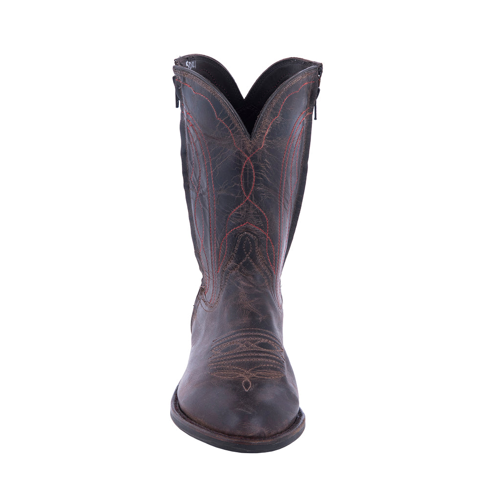 Ladies Roper 10" Tobac Goat Winn Stitch