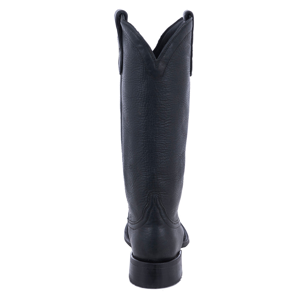 Ladies Cowboy 15" Black Bison Mini Vibram Sole