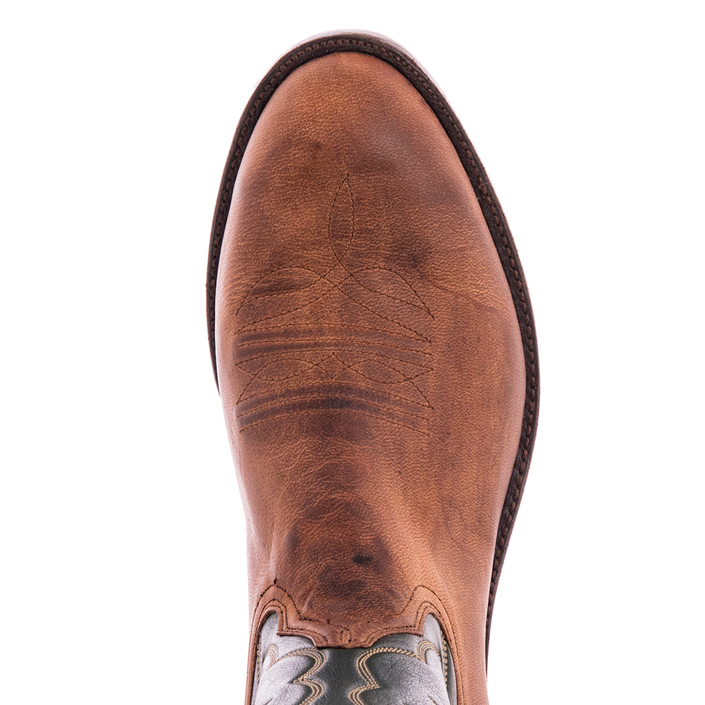 Men's 12-2.5 Canella Goat/Green Renaissance Winn Toe Bug Roper