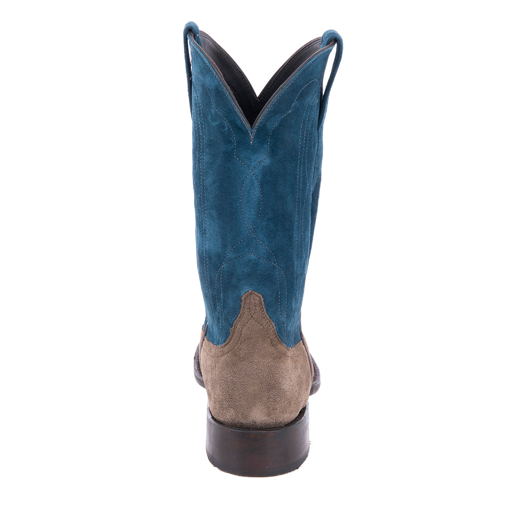 Men's Cowboy 12" Sand Bore Suede Sky Blue Bore Suede Upper MT Stitch