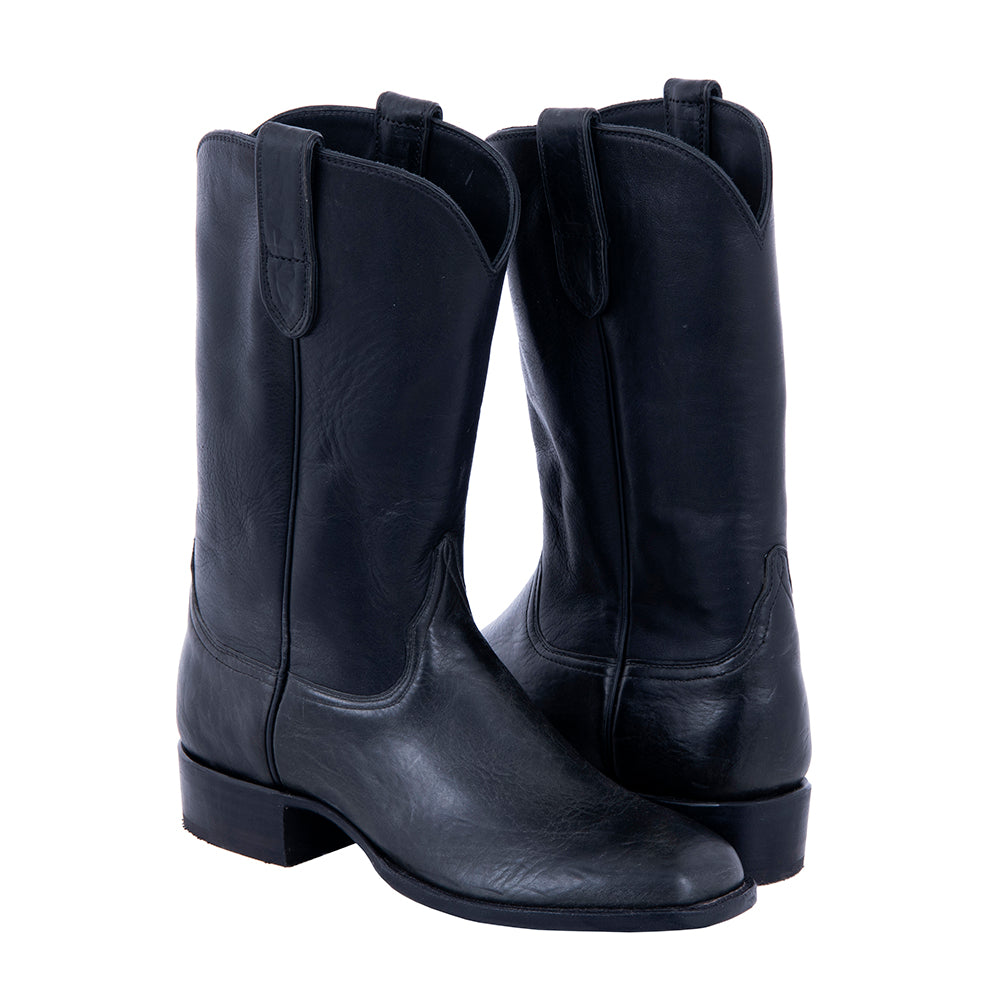 Men's Cowboy Black Bison/Black Analine